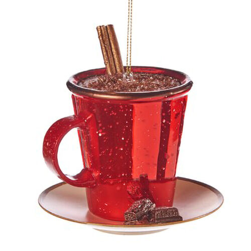 Goodwill Glass Hot Chocolate Ornament 11cm